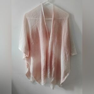 Elegant Pink and Cream Shawl